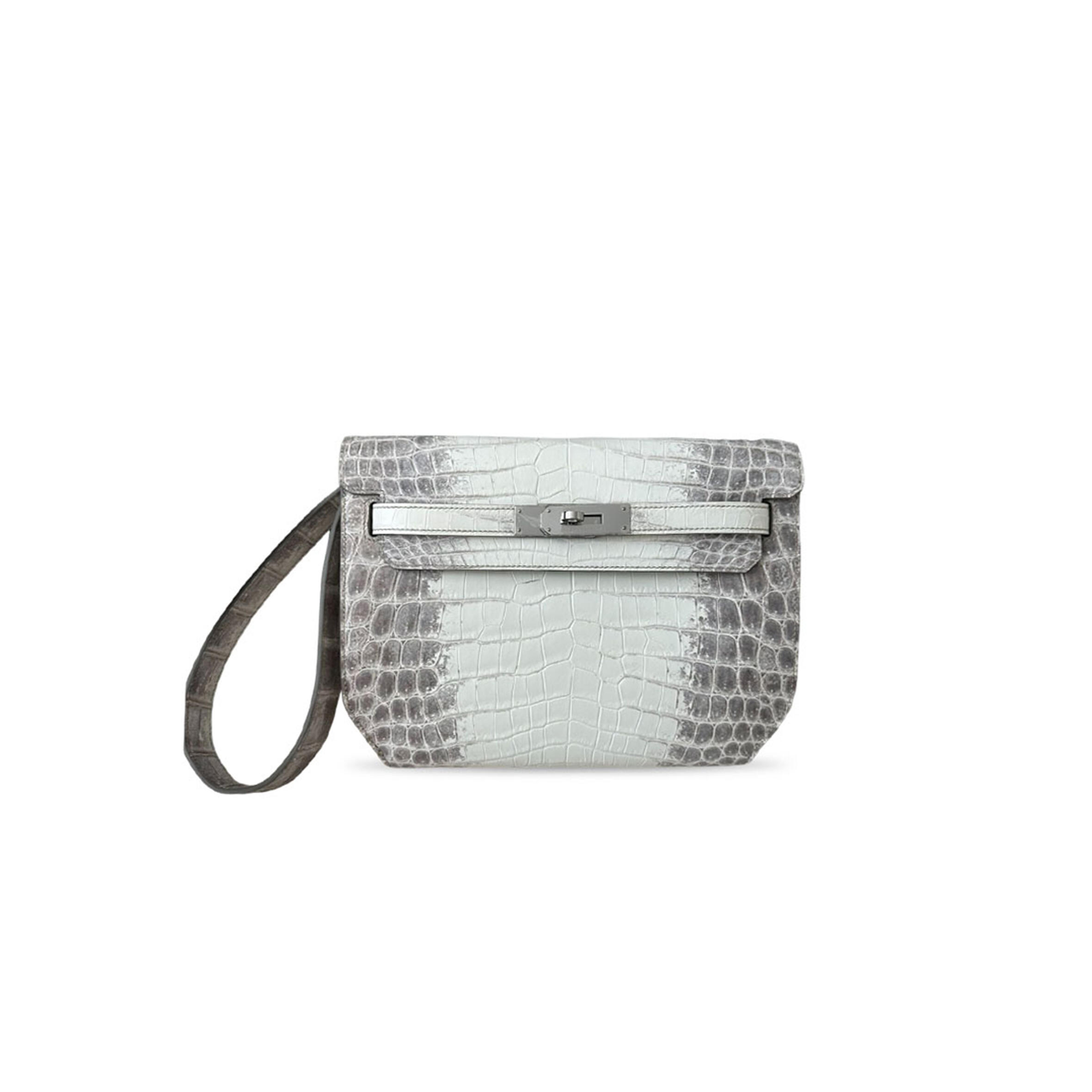 H**mes MASTER KELLY DEPECHES 25 POUCH MATTE CROCODILE (25*20*4cm)